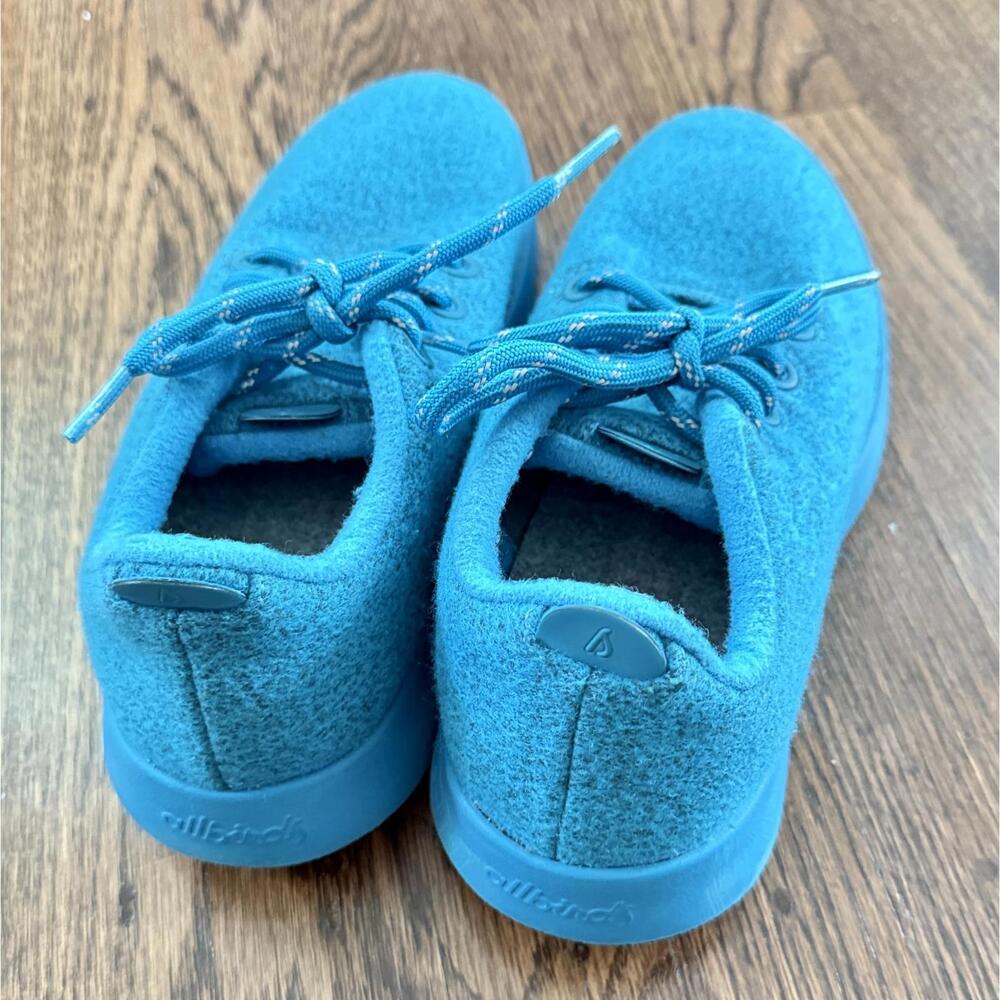 Allbirds Wool Runner Mizzle Sneakers LIMITED EDITION: Thrive Teal size Men 8 - Picture 8 of 9